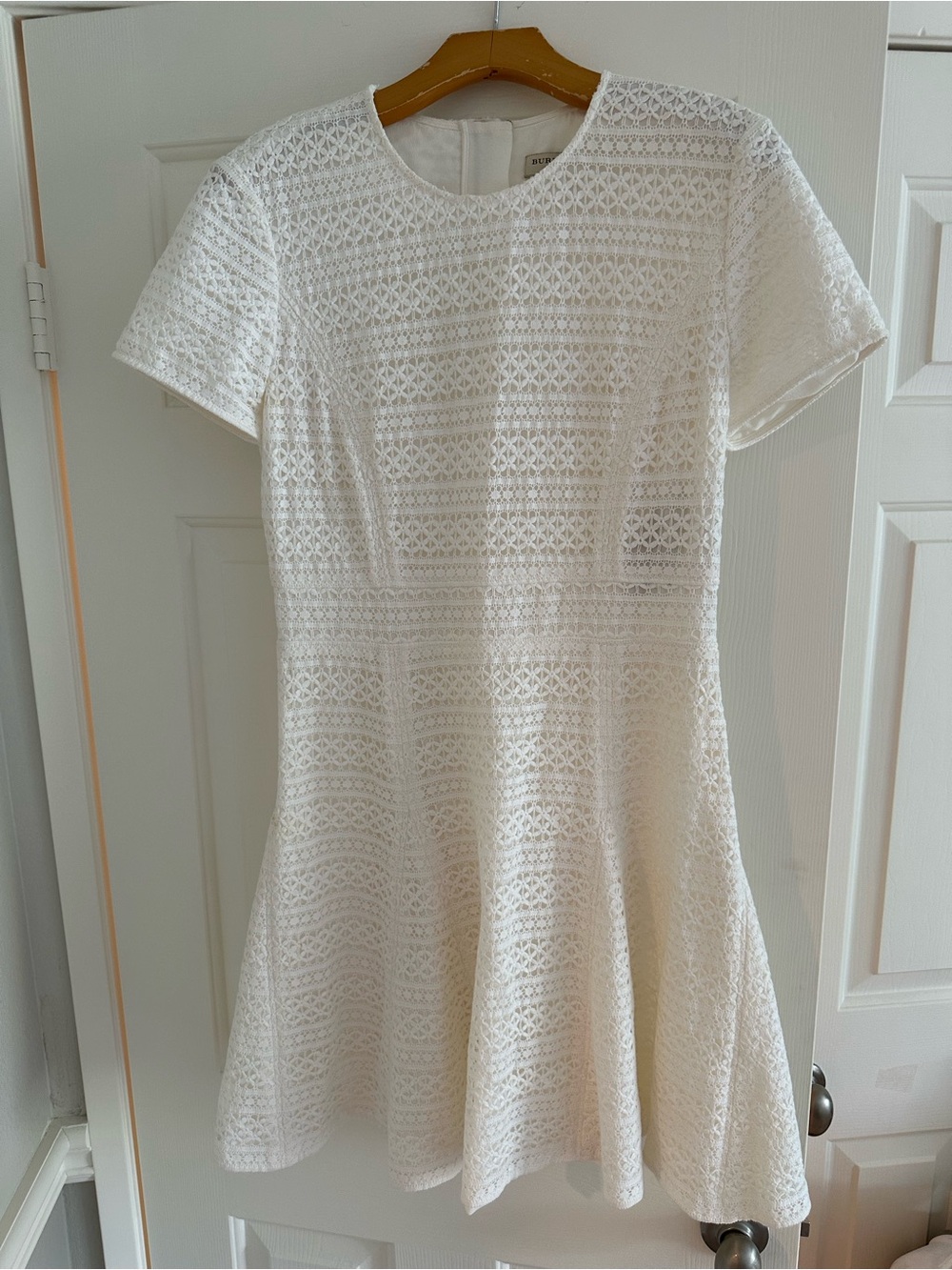Burberry Lace Fit And Flare Dress